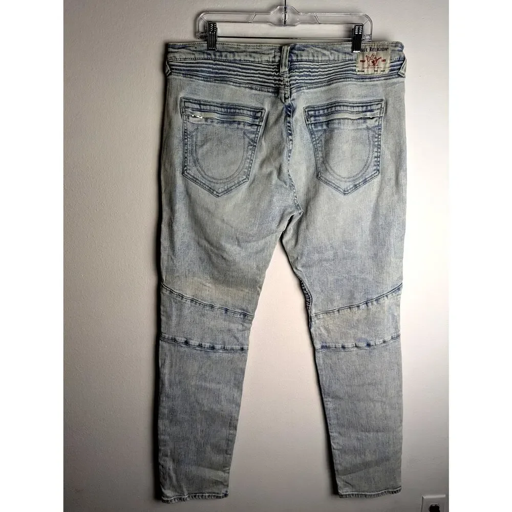 Tru religion world tour Mens Jeans Biker Waist 36